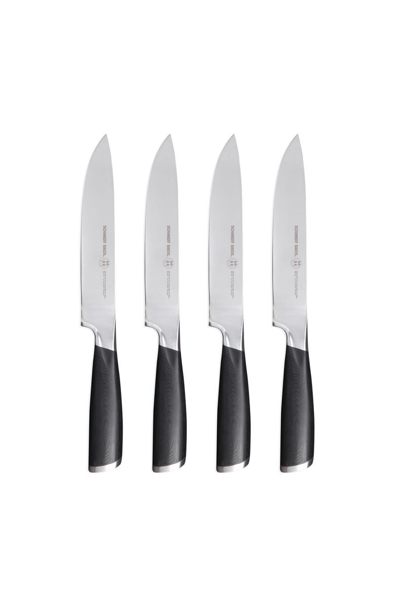Schmidt Brothers Cutlery Heritage 4-Piece Steak Set, Alternate, color, Black