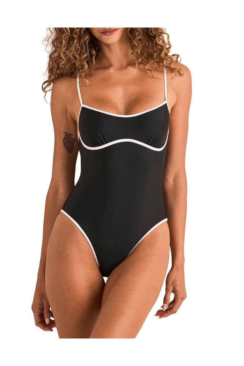 Rye Swimwear One Piece Swimsuit, Main, color, Black