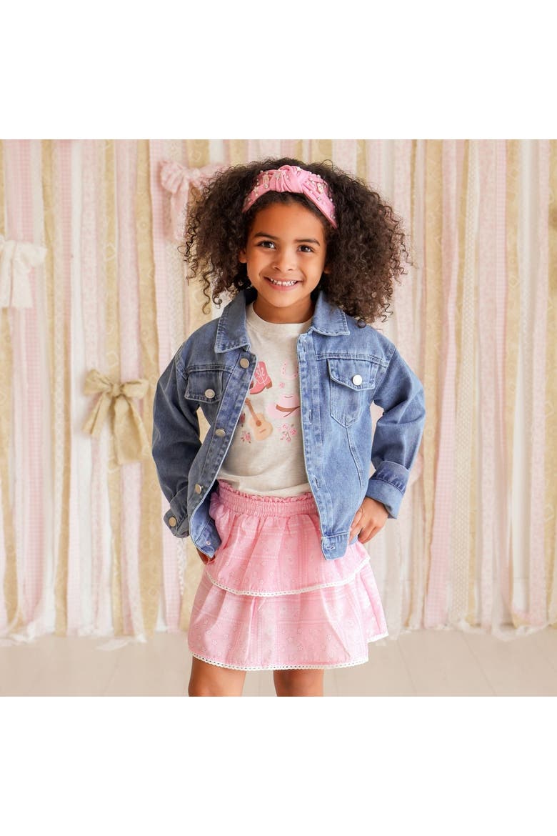 Pink Bandana Western Skort, Alternate, color, Pink