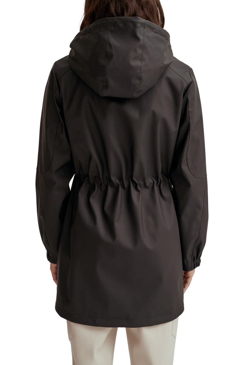 Noize Matte Finish Water Resistant Hooded Raincoat, Alternate, color, 