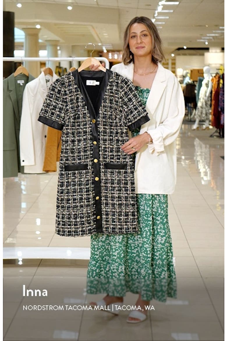 Metallic Tweed Coat Dress video