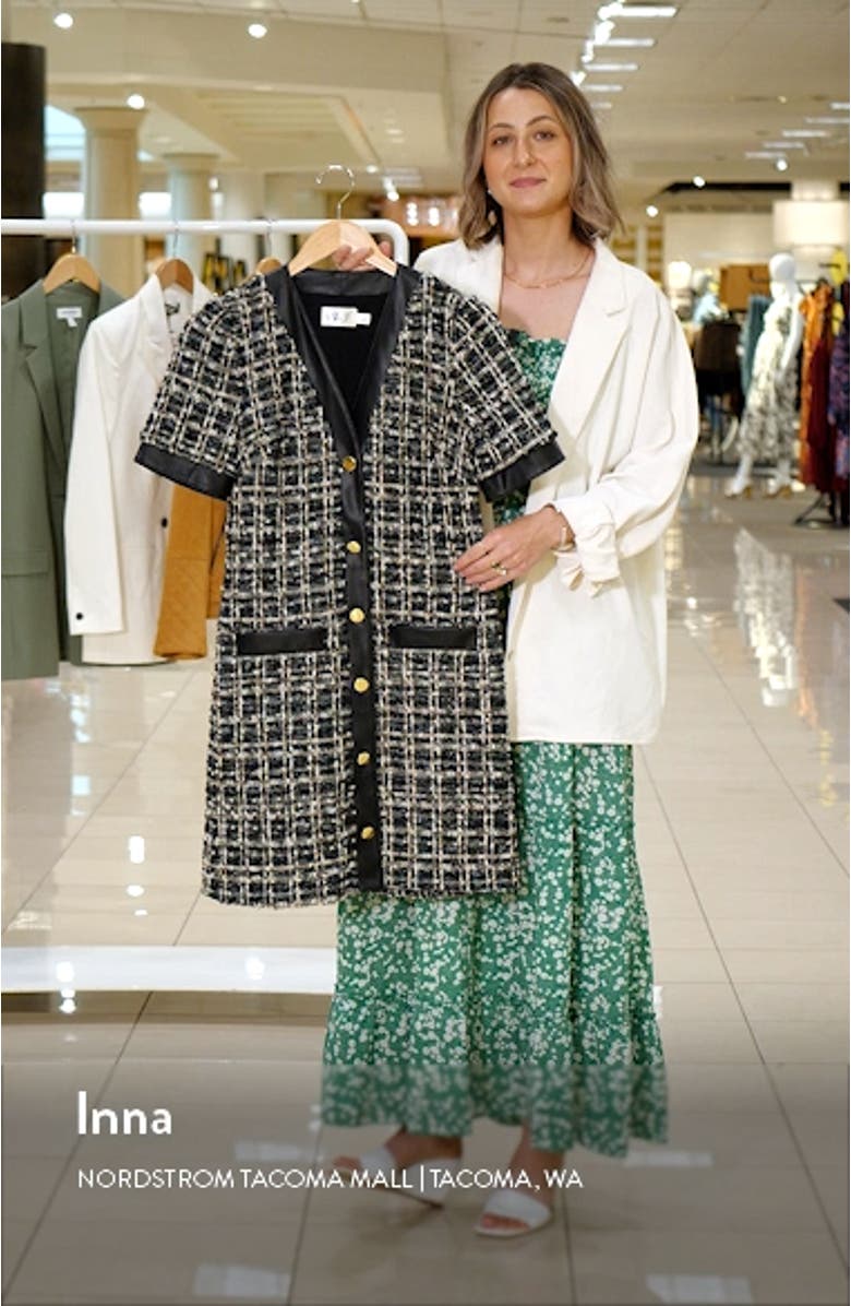 Metallic Tweed Coat Dress, sales video thumbnail