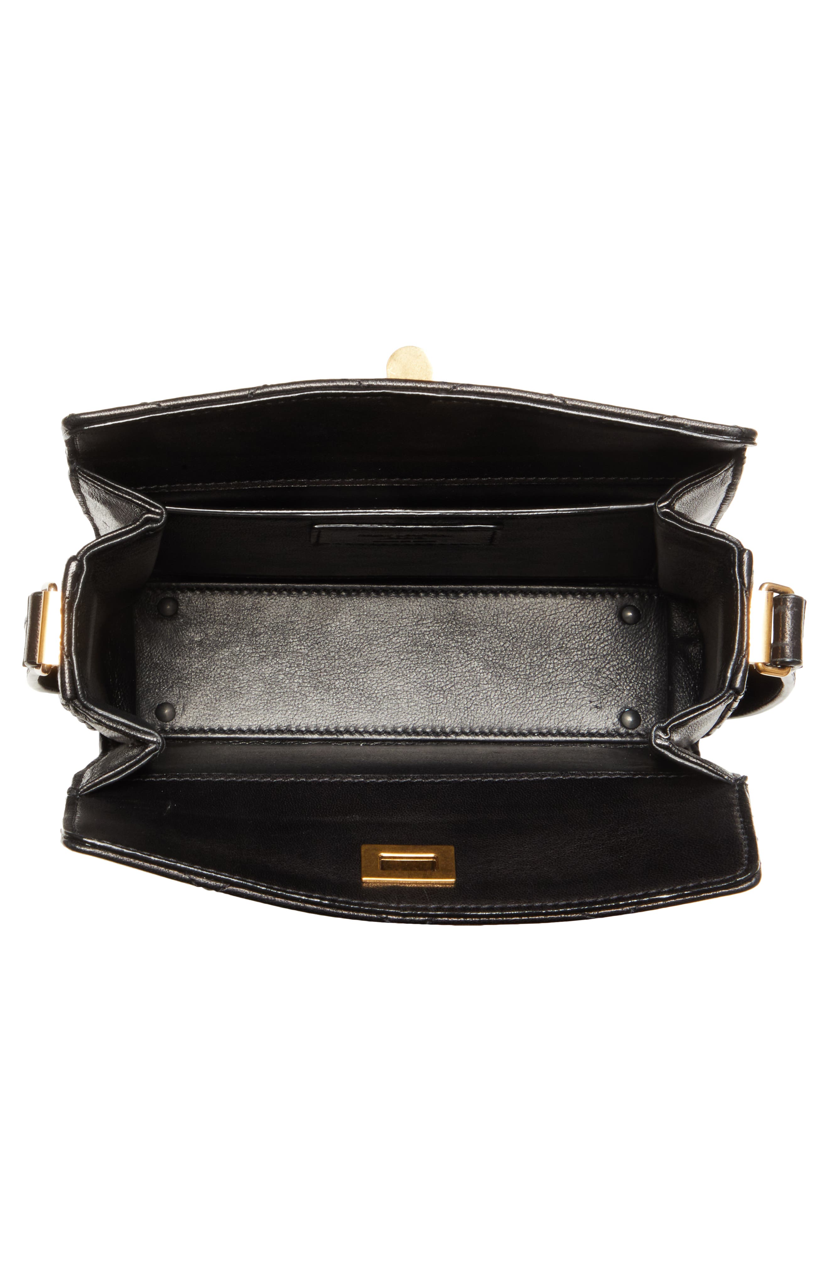 Saint Laurent Mini Square Quilted Leather Crossbody Bag, Alternate, color, 