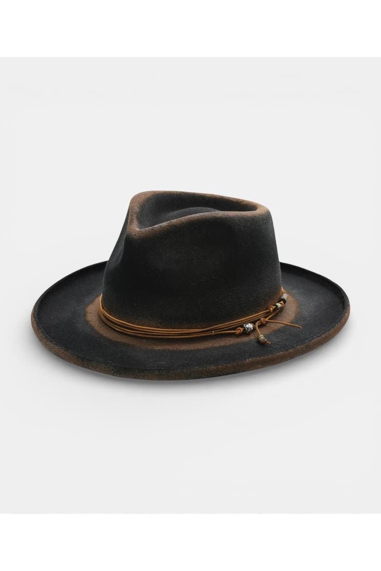 Eden Wool Felt Fedora, Main, color, BLACK