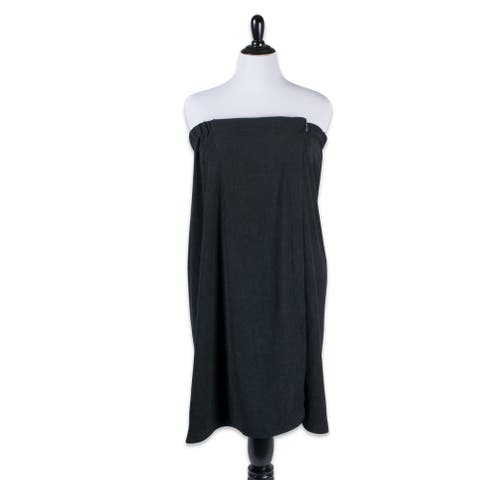 Women's Plus Size Shower Wrap Black