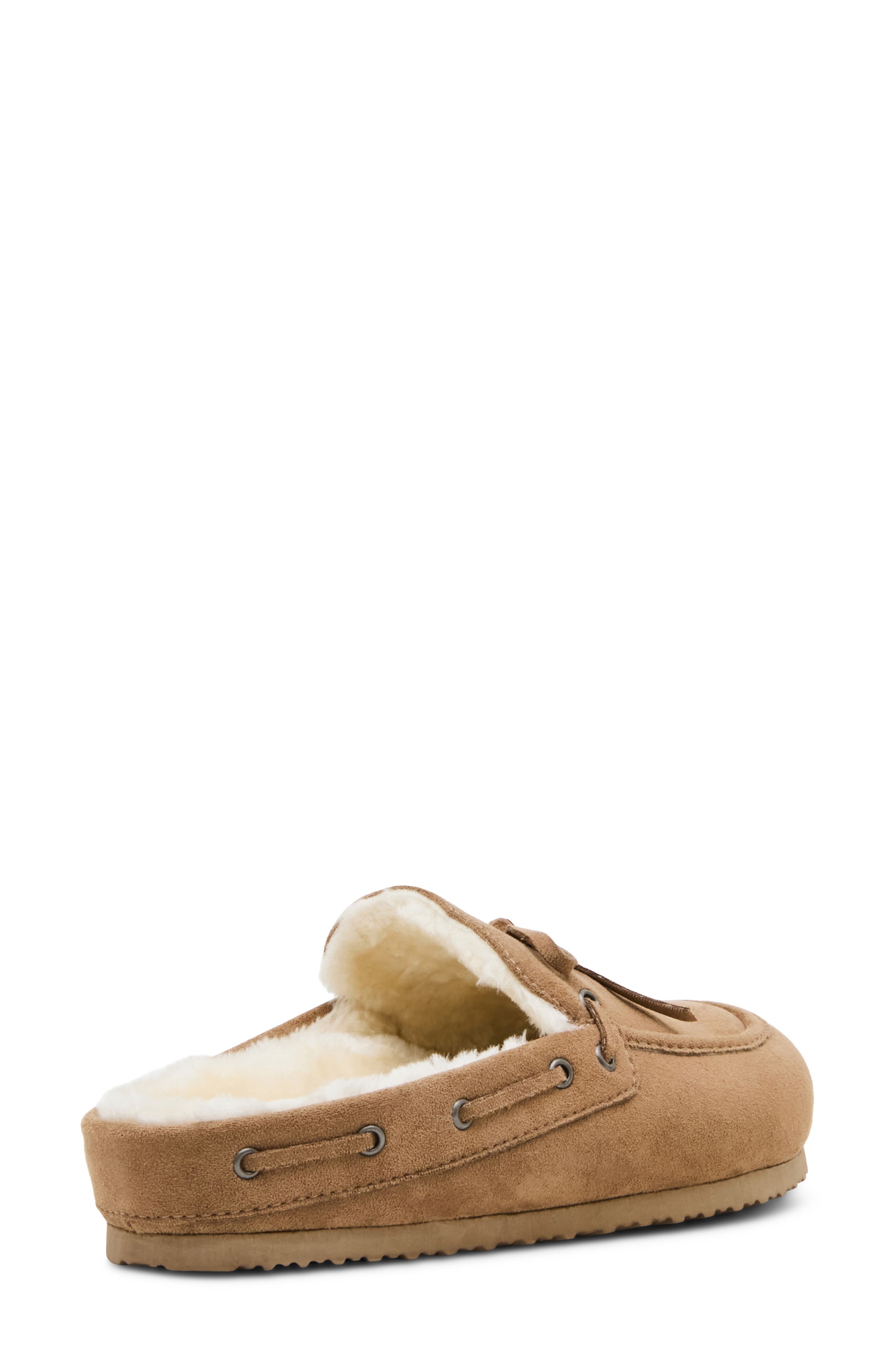 Paisley Faux Fur Lined Mule, Alternate, color, TAUPE MULTI