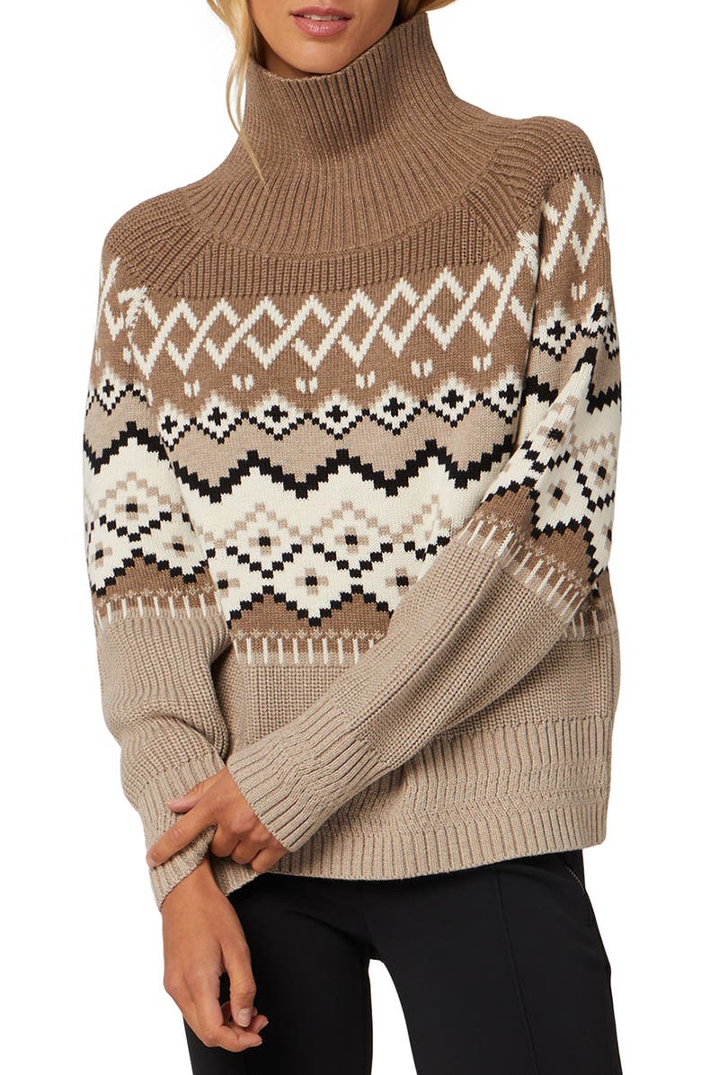 Alp N Rock Leighton Fair Isle Oversize Organic Cotton Blend Sweater, Main, color, 