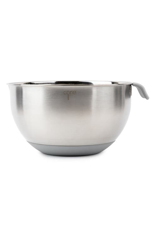 Core Home 6-piece Non-skid Stainless Steel Mixing Bowls & Lids Set In Silver
