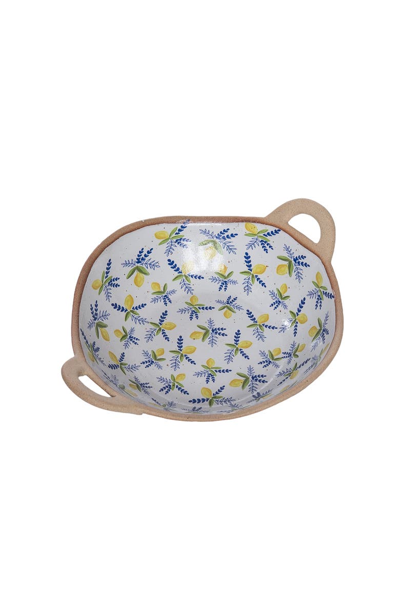 Transpac Ceramic Citrus Bowl Multicolored for Spring Serving and Entertaining, Alternate, color, Multicolored