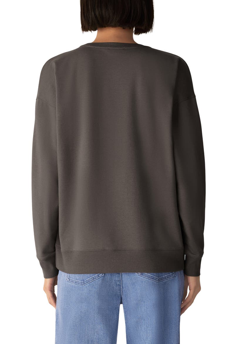 Crewneck Sweatshirt, Alternate, color, COBBLESTONE