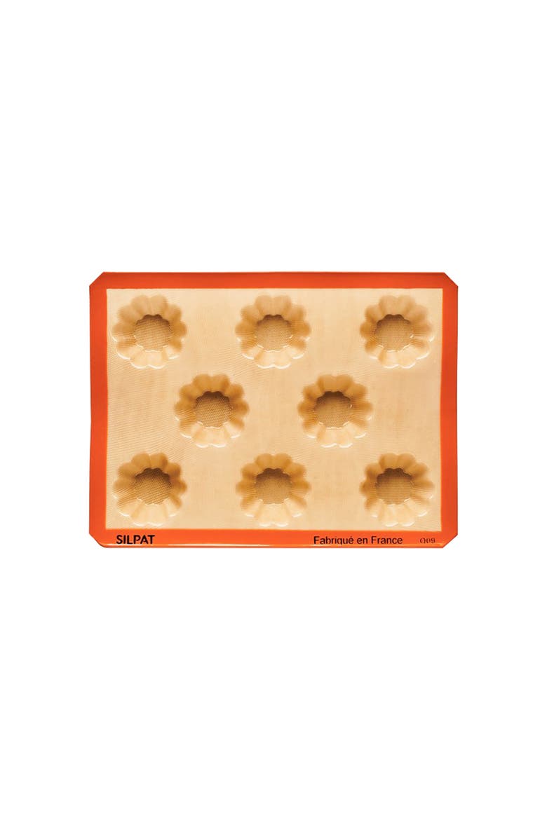 Perfect Non-Stick 8 Mini Brioches Baking Pan, Main, color, Orange