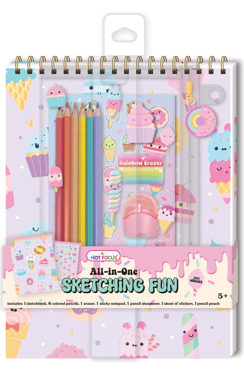 HOT FOCUS Kids' All-in-One Sketching Fun Set, Main, color,