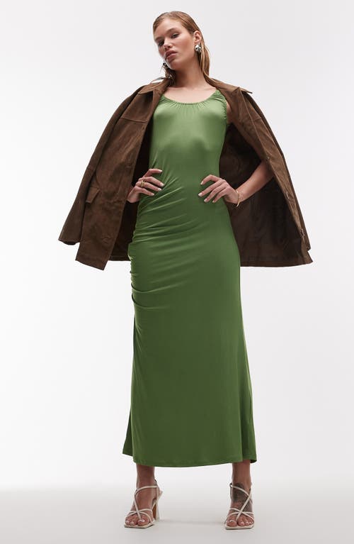 Topshop Slinky Scoop Neck Maxi Dress