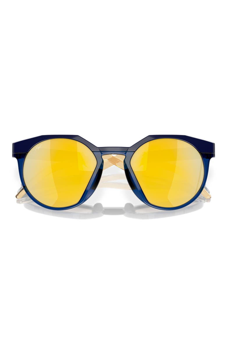 HSTN 52mm Prizm™ Gradient Polarized Round Sunglasses, Alternate, color, NAVY