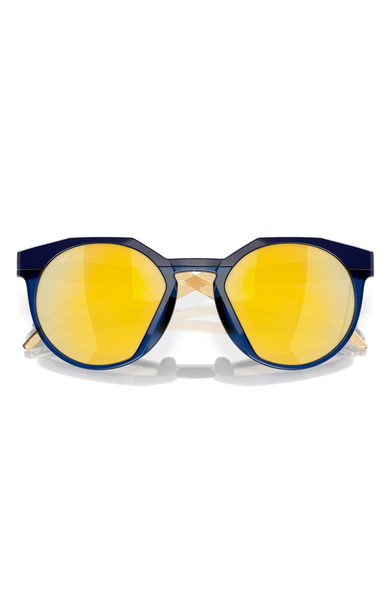 Oakley HSTN 52mm Prizm<sup>™</sup> Gradient Polarized Round Sunglasses, Alternate, color, Navy