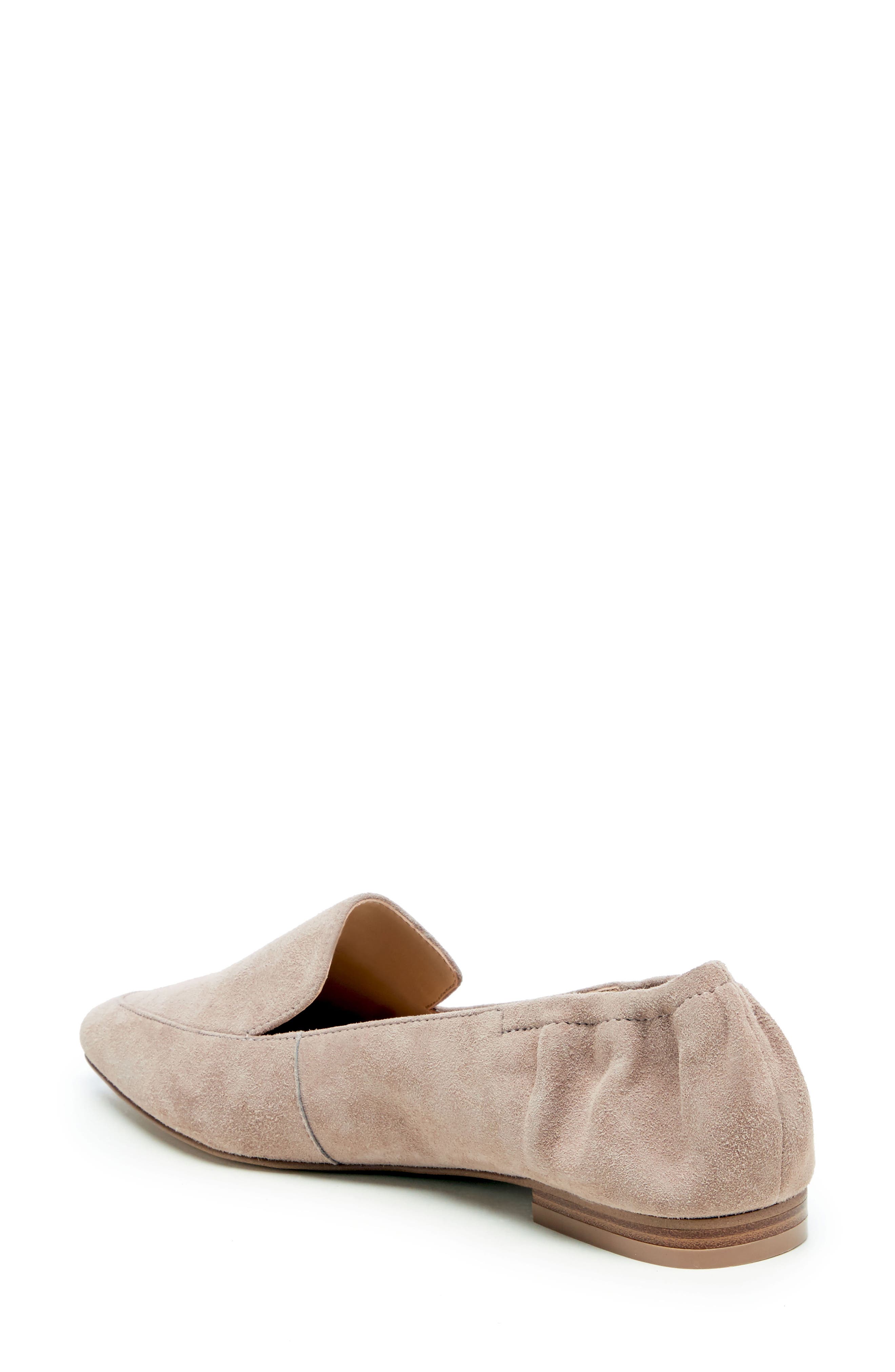 Breck Pointy Toe Flat, Alternate, color, SHELL SUEDE