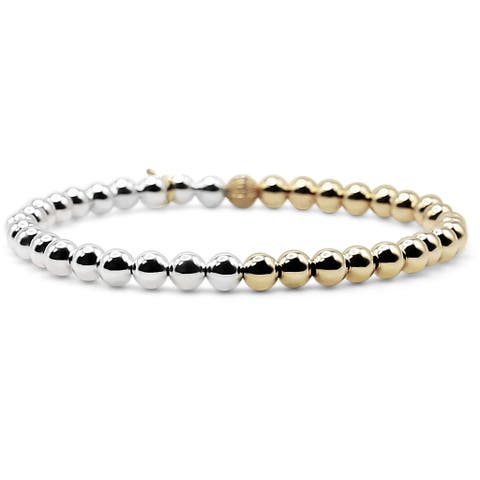 5mm Fusion Two-Tone Beaded Bracelet