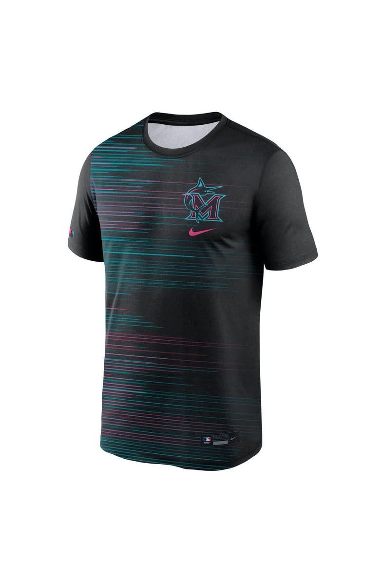 Nike Men's Nike Black Miami Marlins 2025 City Connect Authentic Collection Velocity Performance T-Shirt, Alternate, color, Black