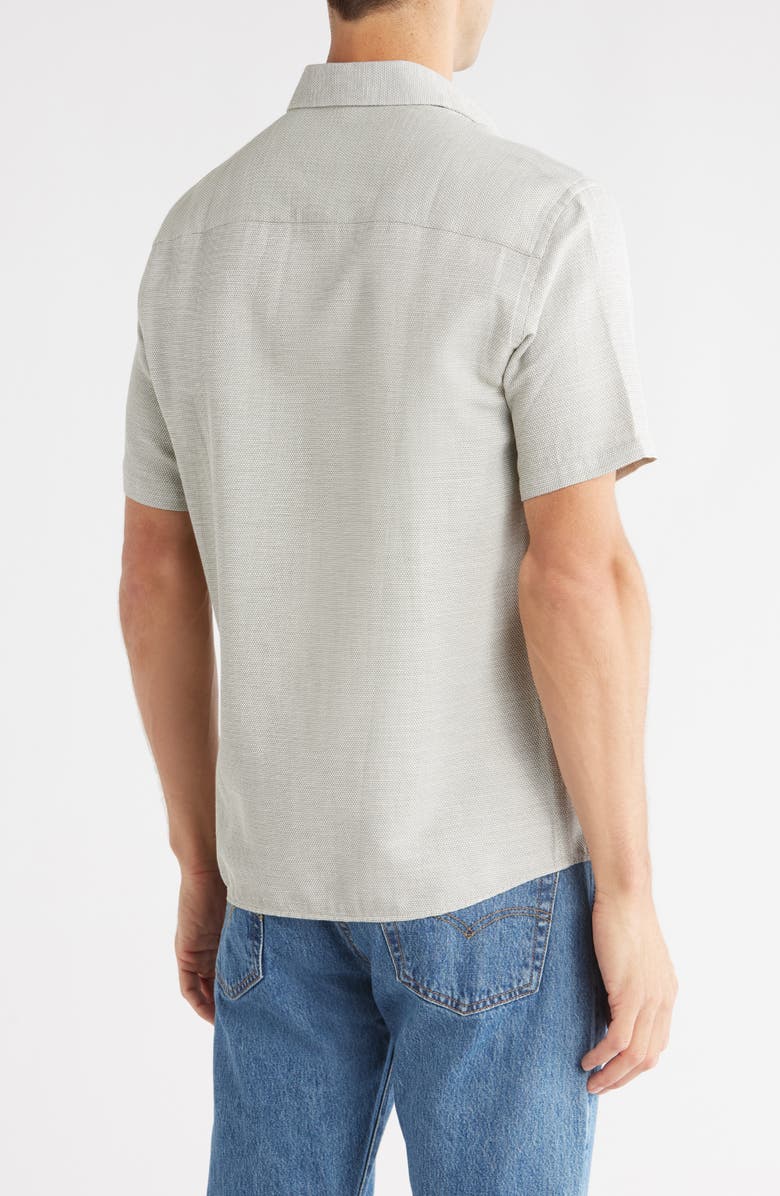 WESTZEROONE Enigo Short Sleeve Button-Up Shirt, Alternate, color, Pastel Olive