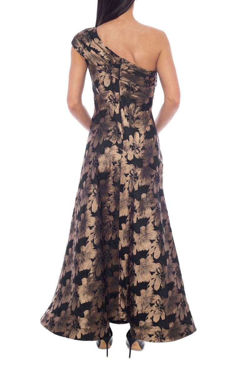 One-Shoulder Gown, Alternate, color, BLACK/ GOLD