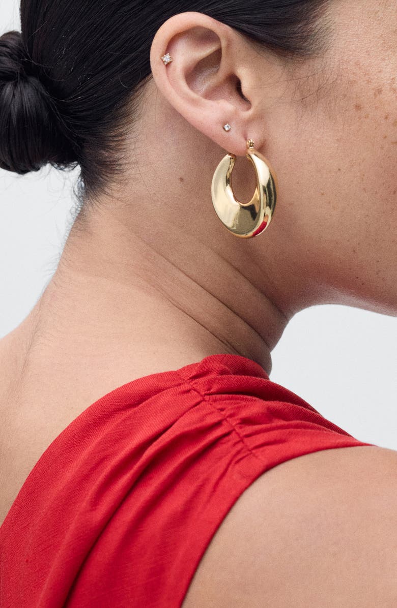 MANGO Naty Ruched One-Shoulder Maxi Dress, Alternate, color, Red