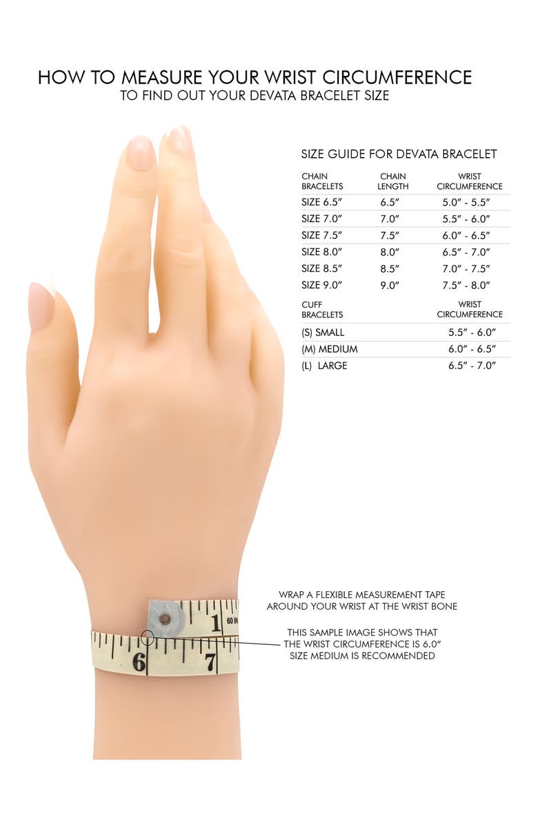 DEVATA Sterling Silver 3mm Byzantine Chain Bracelet, Alternate, color, 