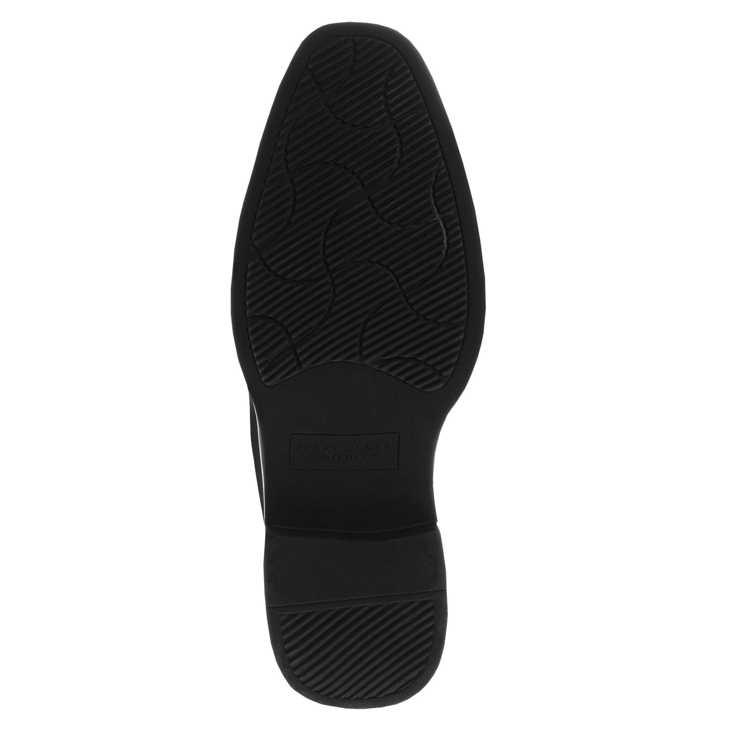 Perry Ellis Men’s Premium Classic Oxford Dress Shoes  Elegant and Comfortable, Alternate, color, Black