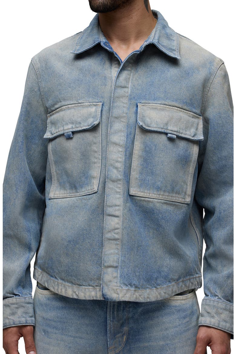 Denim Shirt Jacket, Alternate, color, TULUM