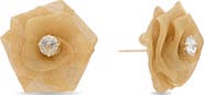 EYE CANDY LOS ANGELES Ammara Bloom Cubic Zirconia Stud Earrings