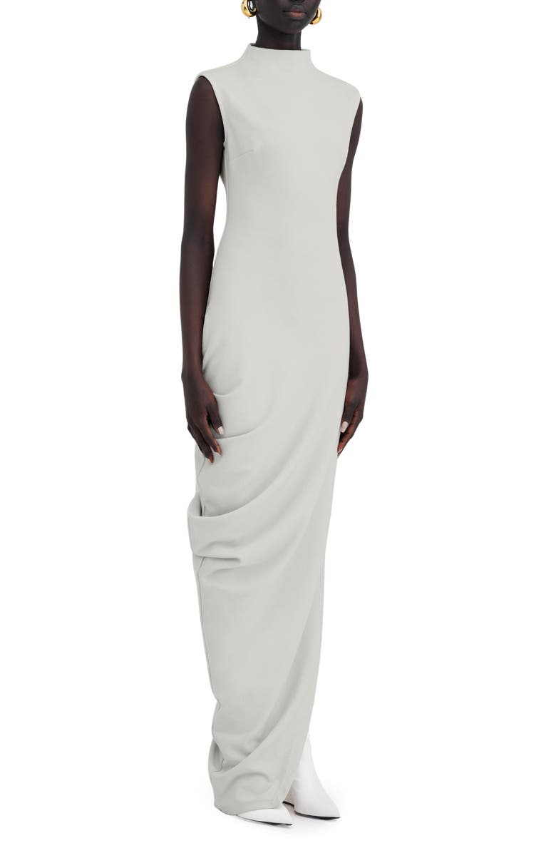 Marcella Bond Ruched Sleeveless Maxi Dress, Alternate, color, Mist