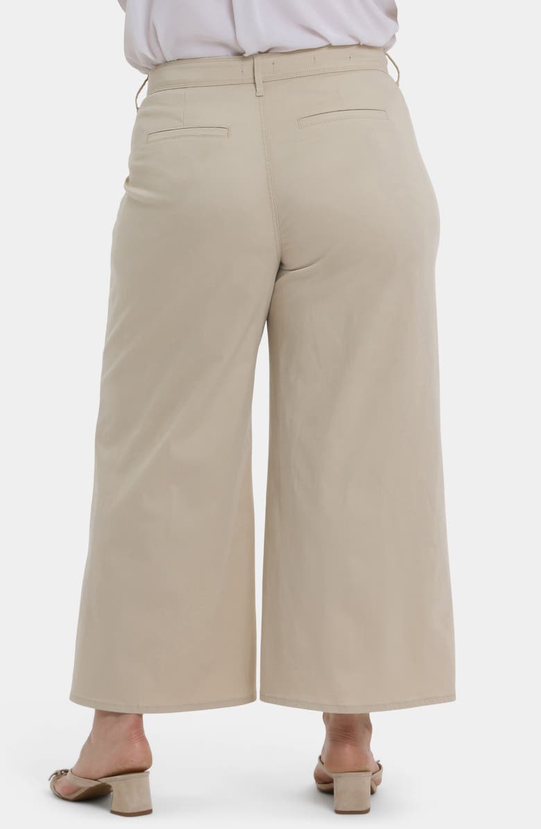 NYDJ Mona High Waist Ankle Wide Leg Trouser Jeans, Alternate, color, Feather