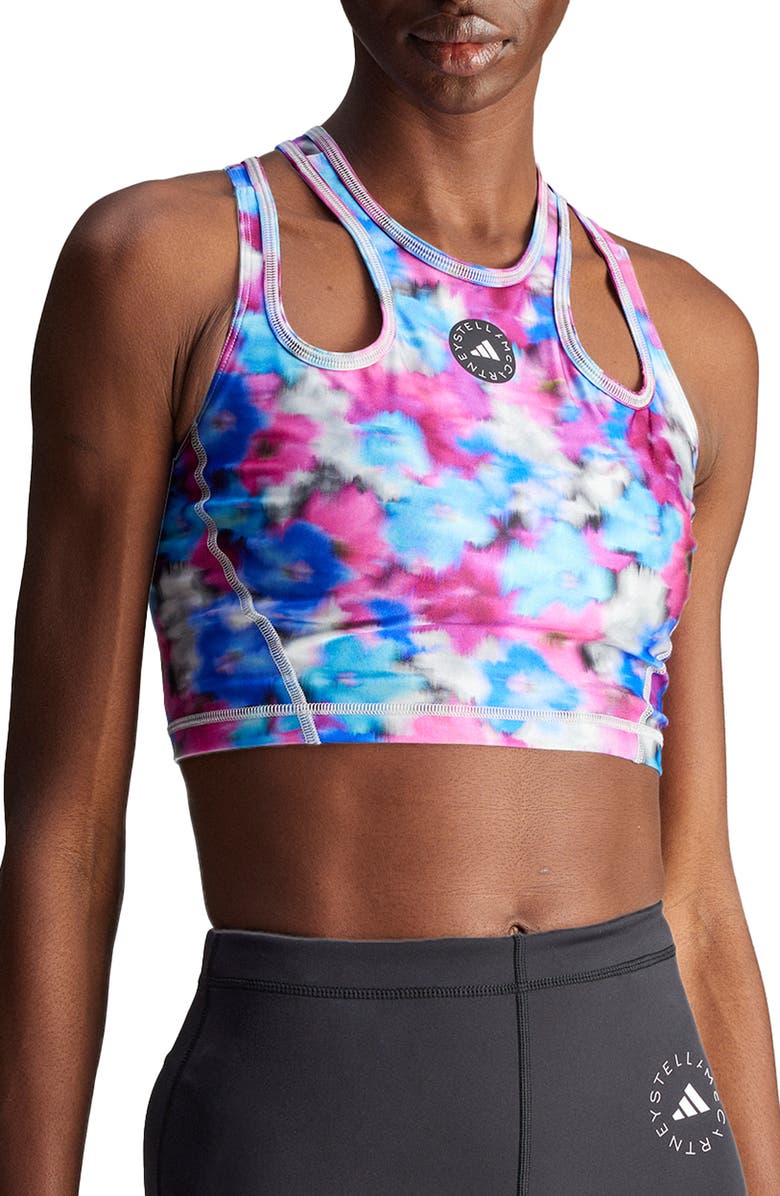 adidas by Stella McCartney PR Printed Crop Tank, Main, color,