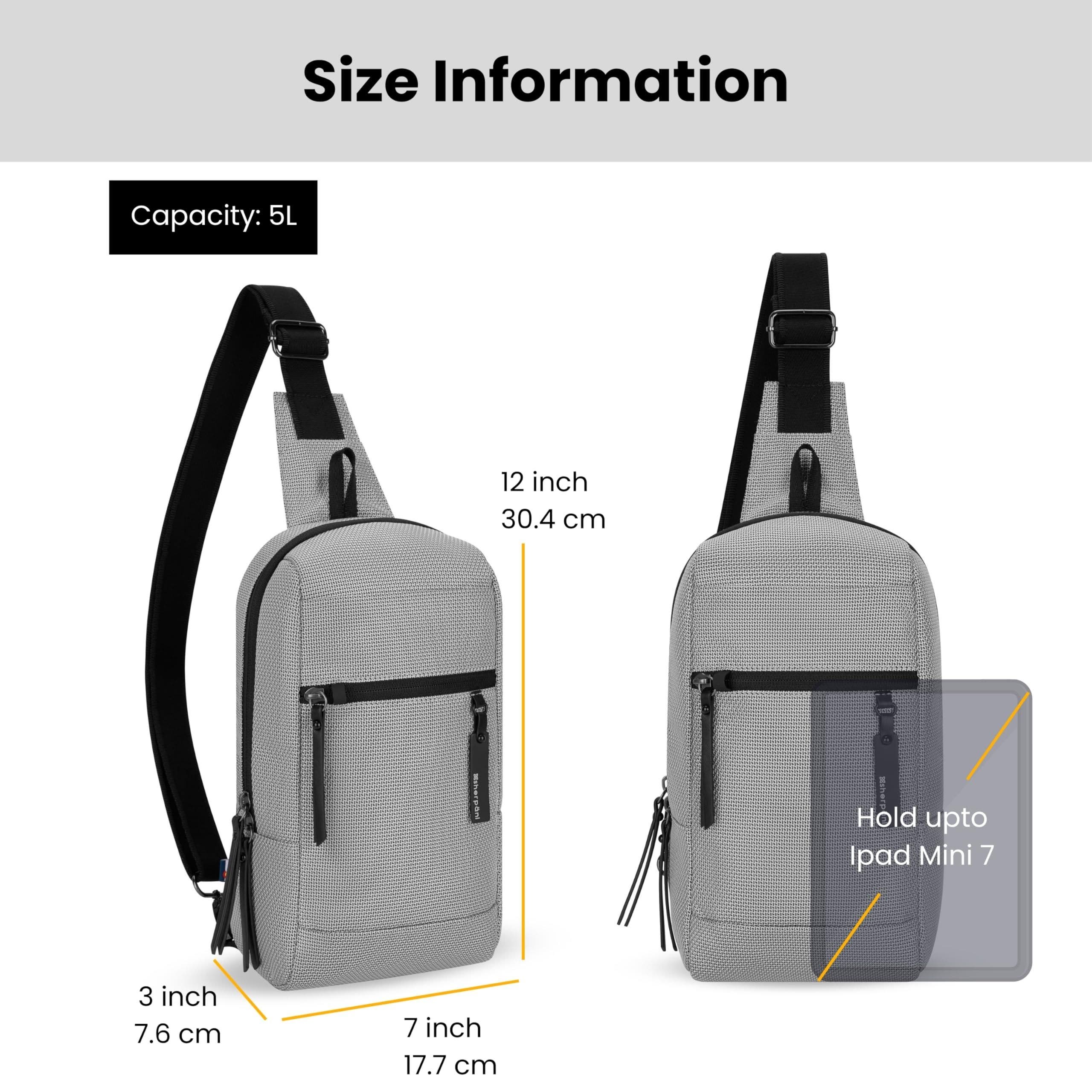 Sherpani Metro Anti Theft Travel Sling Bag Backpack, Alternate, color, Sterling