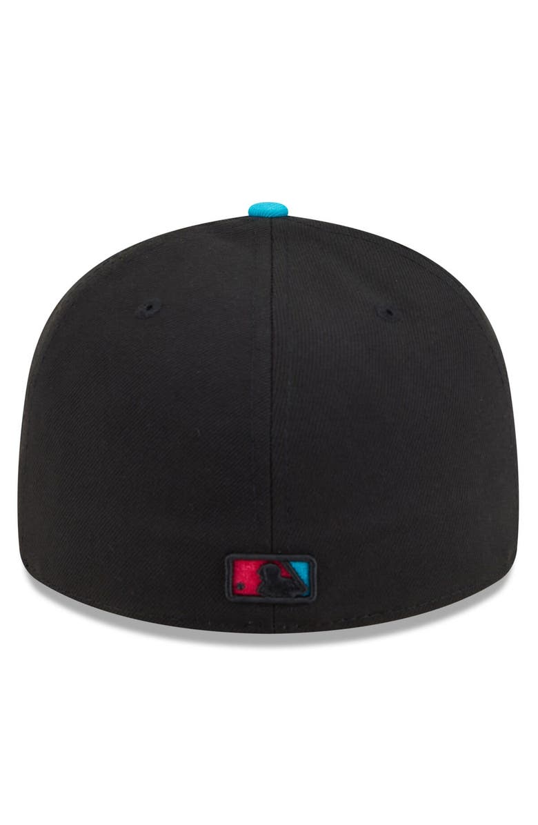 New Era Men's New Era Black/Pink Miami Marlins 2025 City Connect Low Profile 59FIFTY Fitted Hat, Alternate, color, Black