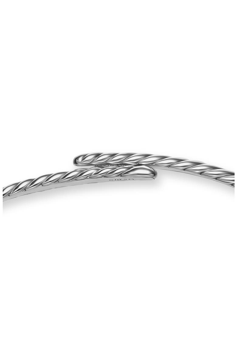 Sculpted Cable Flex Necklace in 18K Yellow Gold or Sterling Silver, 5mm, Alternate, color, SILVER