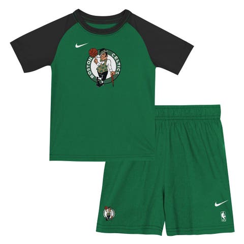 Youth Nike  Kelly Green Boston Celtics Practice T-Shirt & Shorts Set
