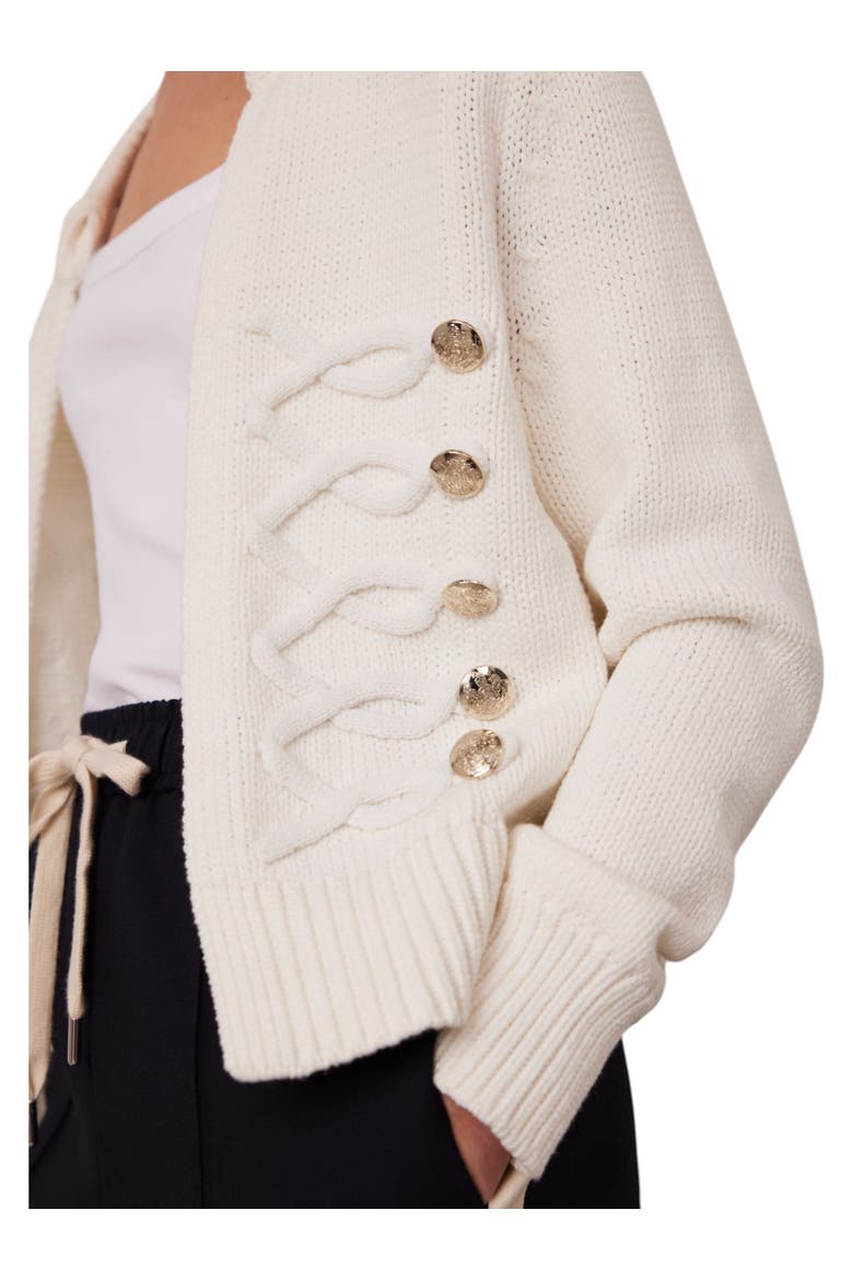 Military Knit Jacket, Alternate, color, Ivory