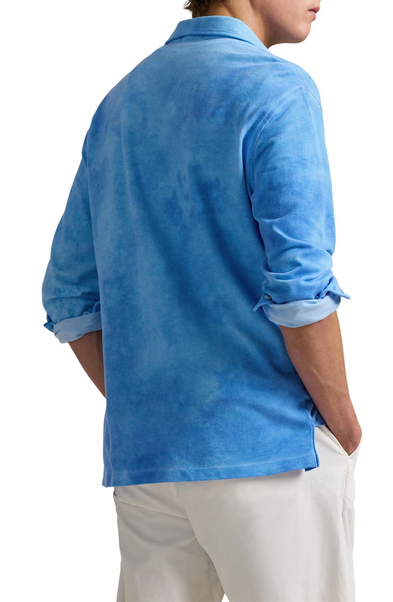 Polo Ralph Lauren Long Sleeve Cotton Piquè Polo, Alternate, color, Sky Blue