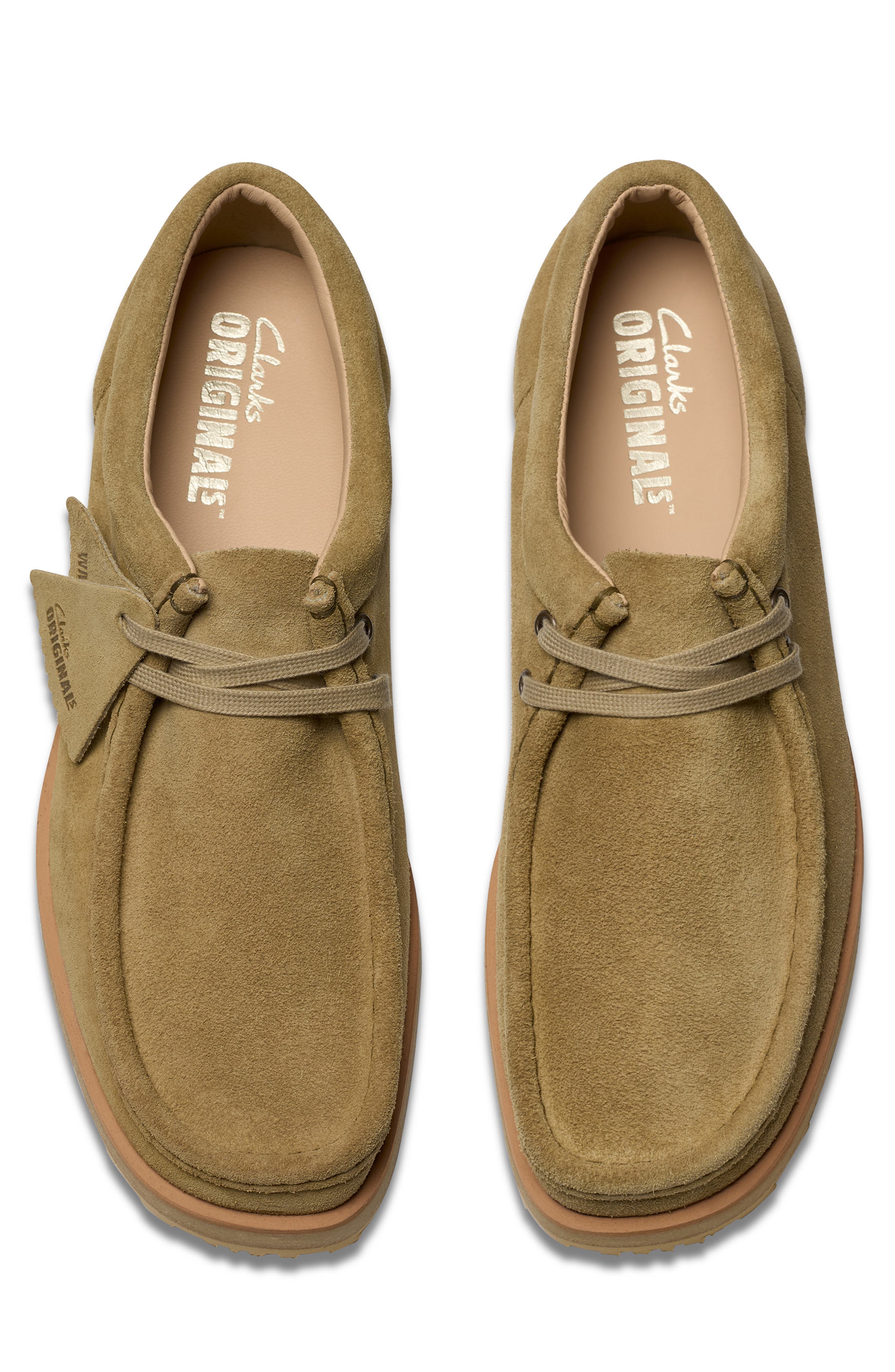 Clarks<sup>®</sup> Wallabee Scout Lo Chukka, Alternate, color, Dark Sand Suede