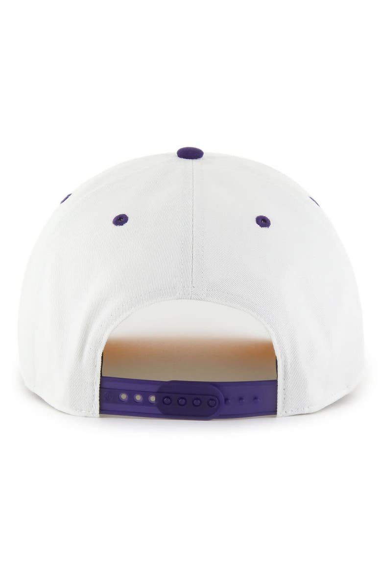 '47 Men's '47 White/Purple Minnesota Vikings Roscoe Two-Toned Hitch Adjustable Hat, Alternate, color, 
