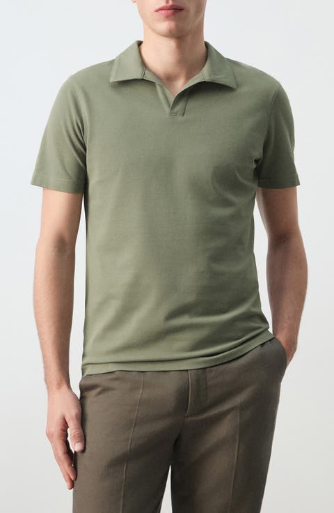 Slim Fit Stretch Cotton Blend Piqué Polo