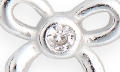 Argento Vivo Sterling Silver Set Of 2 Hoop Bow Earrings In Metallic