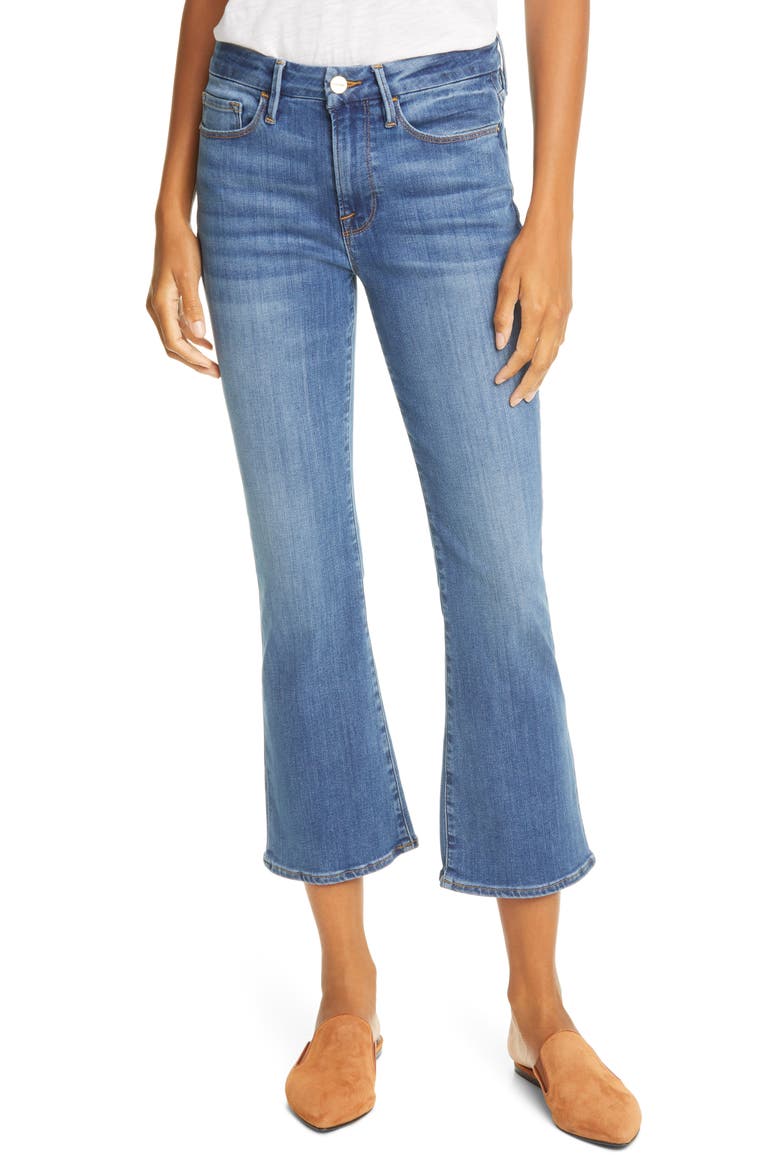 Le Crop Mini Boot High Waist Jeans, Main, color, POE