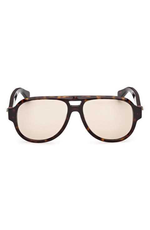 58mm Pilot Sunglasses