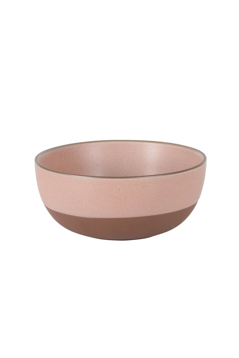 William Crest 4-Piece Reactive Glaze Stoneware Cereal Bowl Set, Alternate, color, Pink