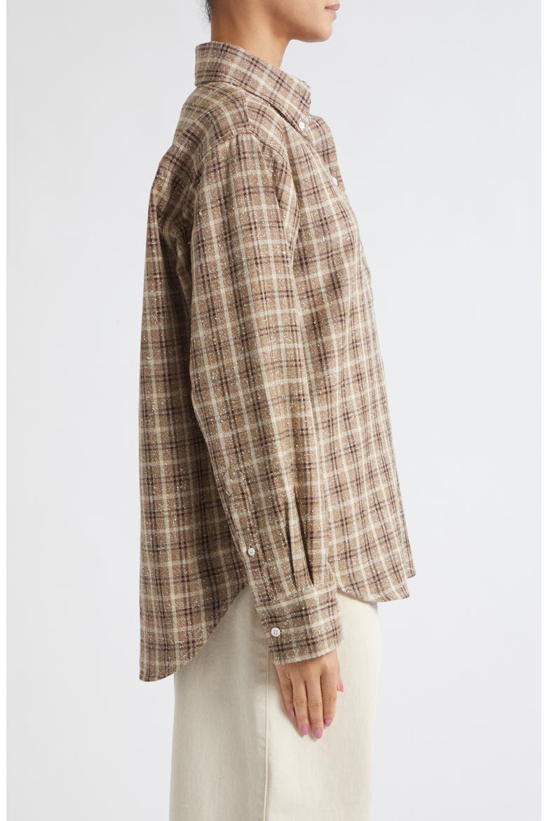 Oxford Bouclé Check Button-Down Shirt, Alternate, color, BOUCLE CHECK