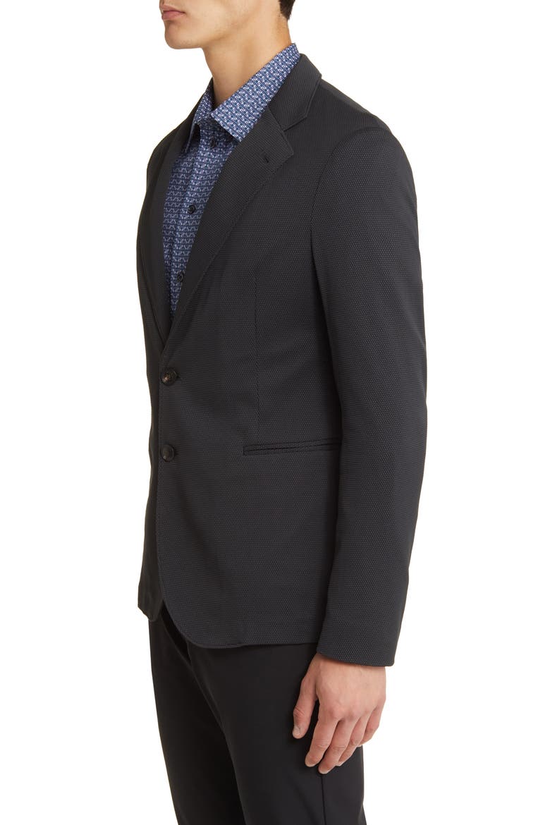 Textured Stretch Blazer, Alternate, color, GREY