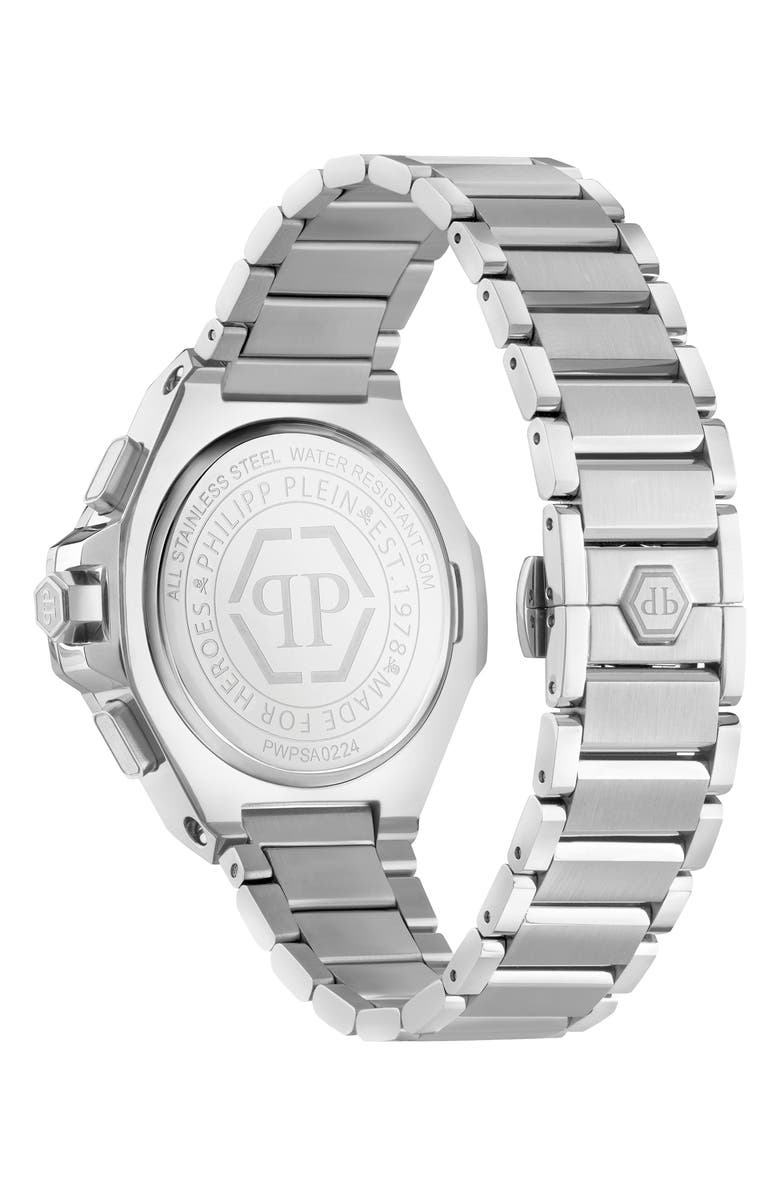 PHILIPP PLEIN Chrono Royal Bracelet Watch, 42mm, Alternate, color, Stainless Steel
