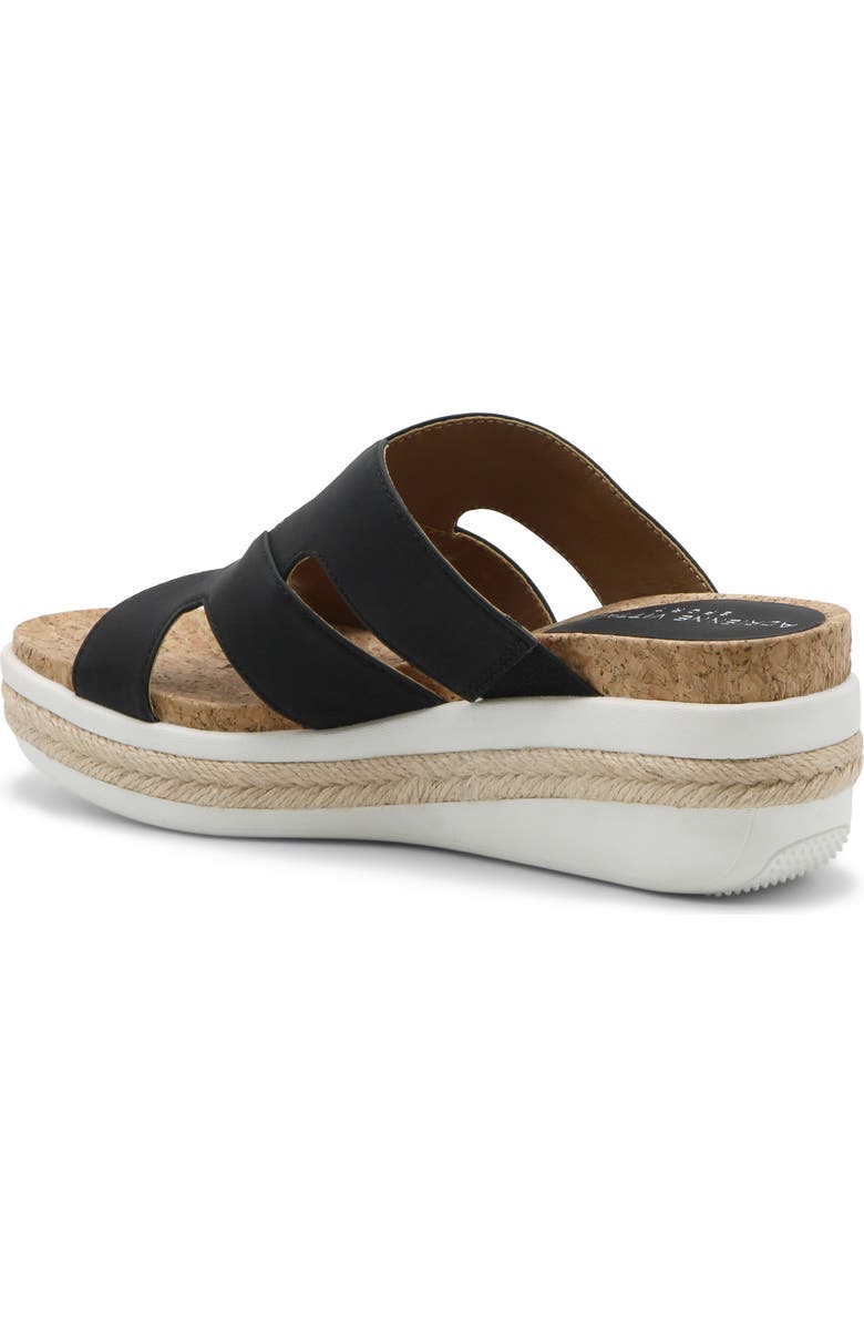 Adrienne Vittadini Carl 1 Wedge Slide Sandal, Alternate, color, Black