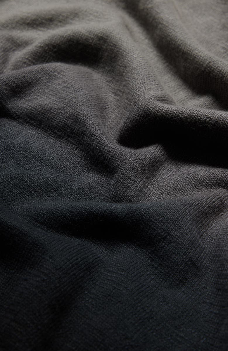 John Varvatos Kane Ombré V-Neck Cotton Slub Sweater, Alternate, color, 